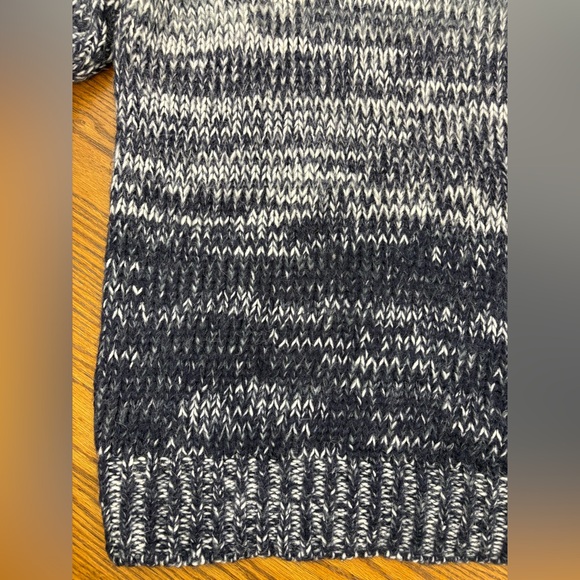 Armani Jeans Sweater Mens Blue Marled Soft Chunky Knit Size L Wool Blend Lux Y2K - Picture 6 of 13